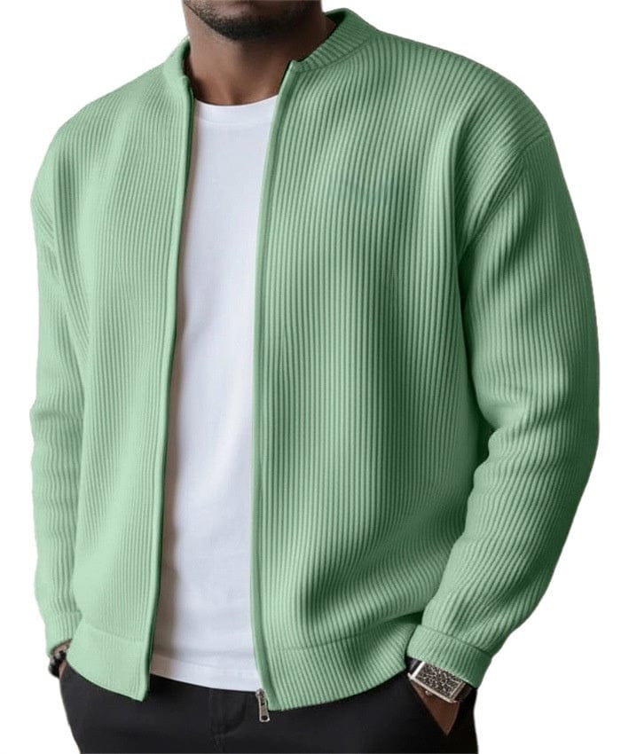 André | Cardigan côtelé zippé - Casa Cavari
