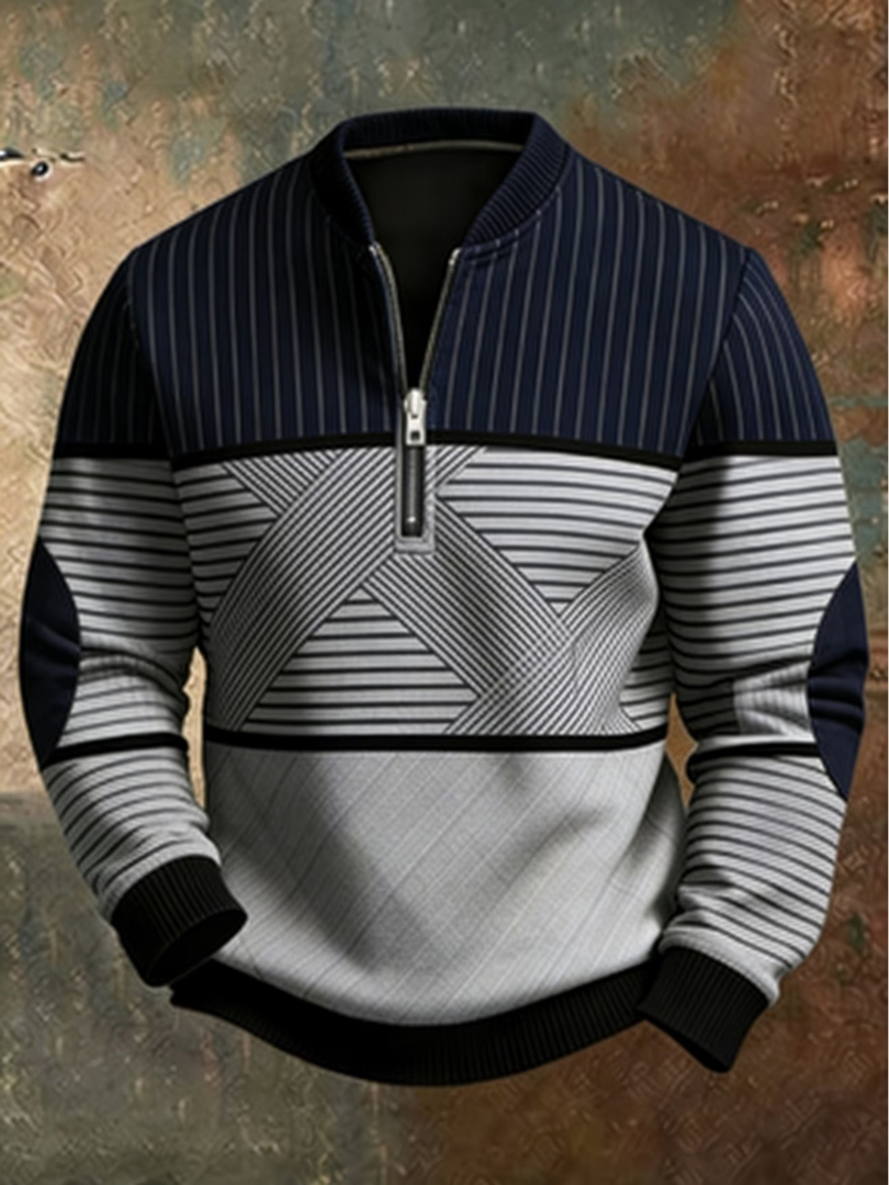 Viktor | Pull homme demi-zip - Casa Cavari