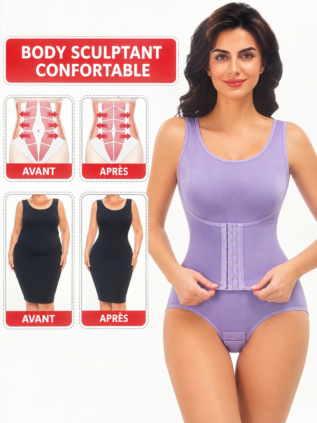 Margaux | Body gainant zippé - Casa Cavari