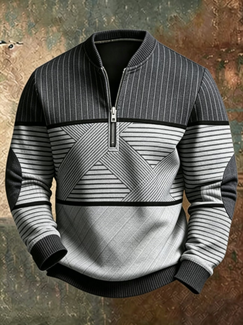 Viktor | Pull homme demi-zip - Casa Cavari