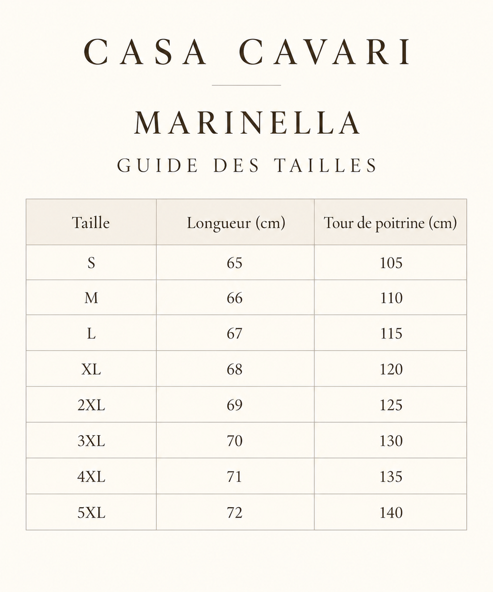 Guide des tailles