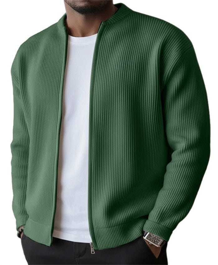 André | Cardigan côtelé zippé - Casa Cavari