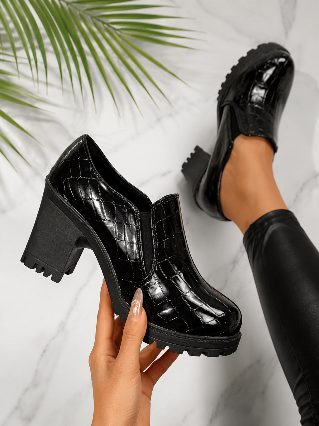 Allegra™ | Mocassins confort à talon compensé