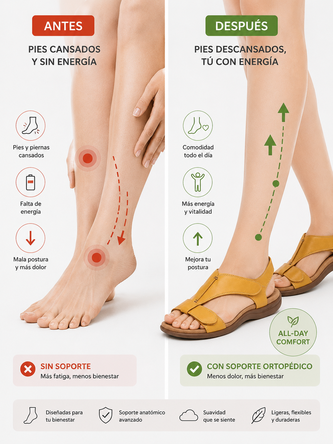 Lara™ | Sandalias Ortopédicas