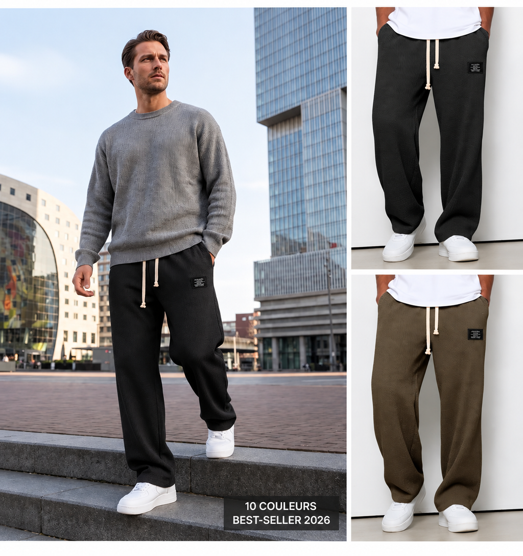 Bastien | Pantalon ample à taille ajustable - Casa Cavari