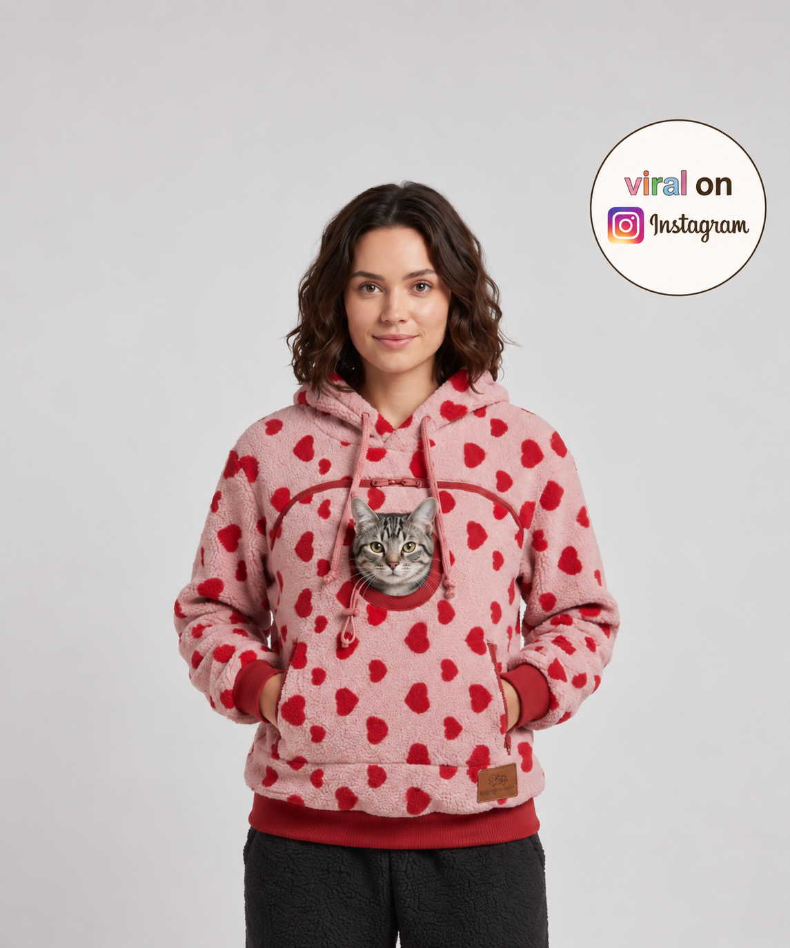Câlin Minou | Sweat à capuche porte-animal - Casa Cavari
