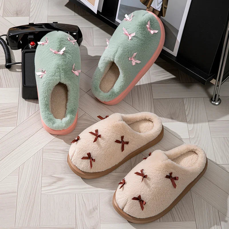 Séraphine | Chaussons à petits nœuds - Casa Cavari