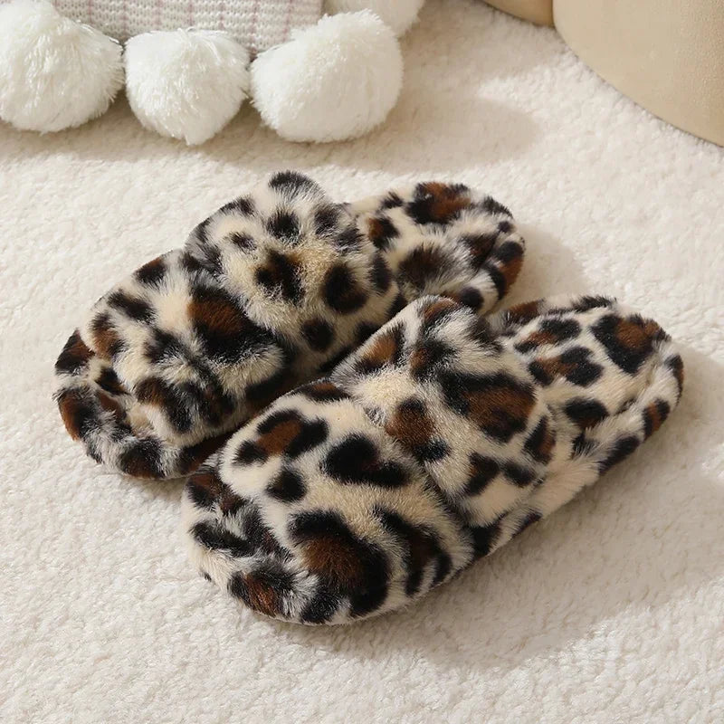 Joséphine | Mules fourrées léopard - Casa Cavari