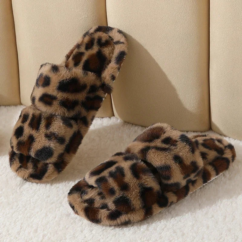 Joséphine | Mules fourrées léopard - Casa Cavari