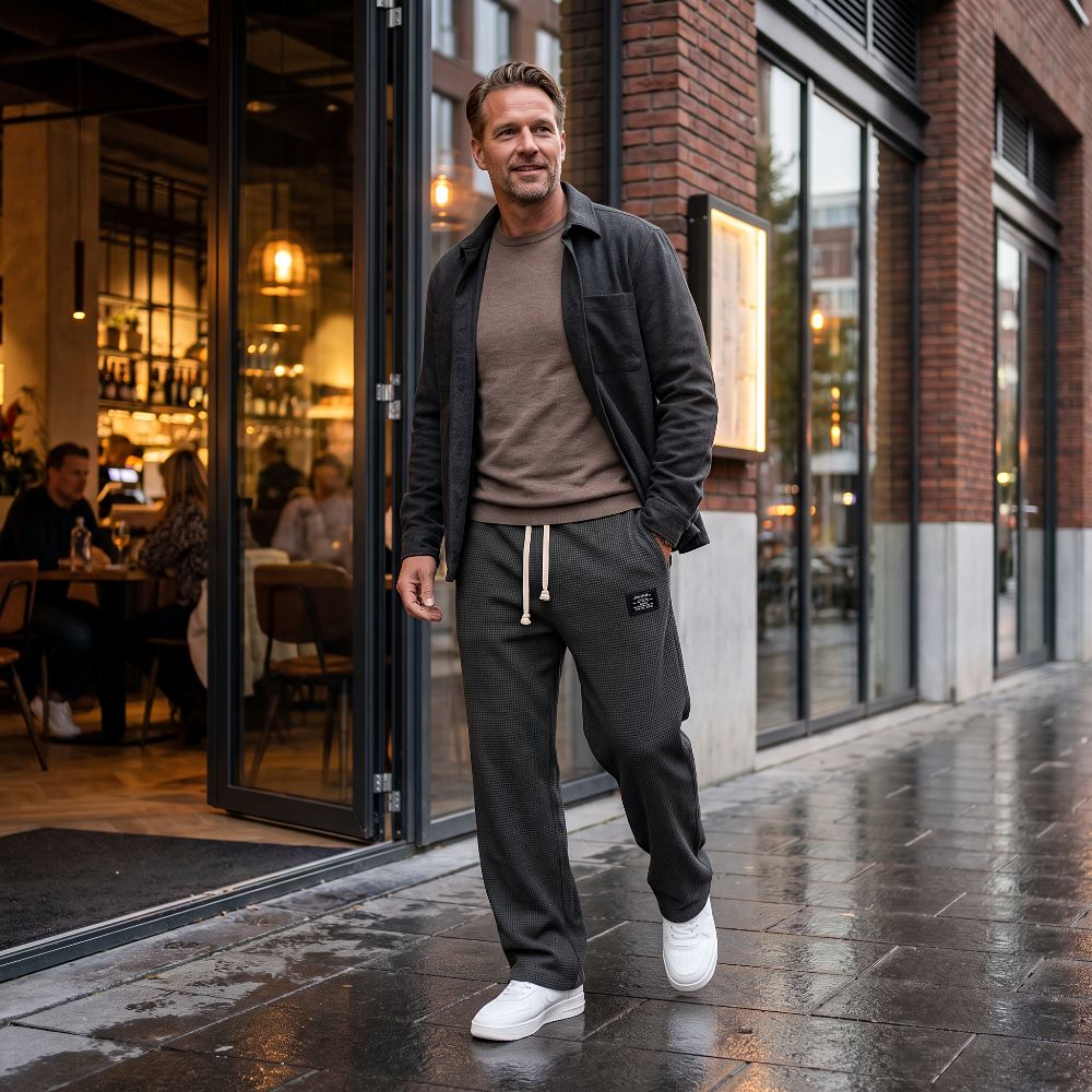 Bastien | Pantalon ample à taille ajustable - Casa Cavari