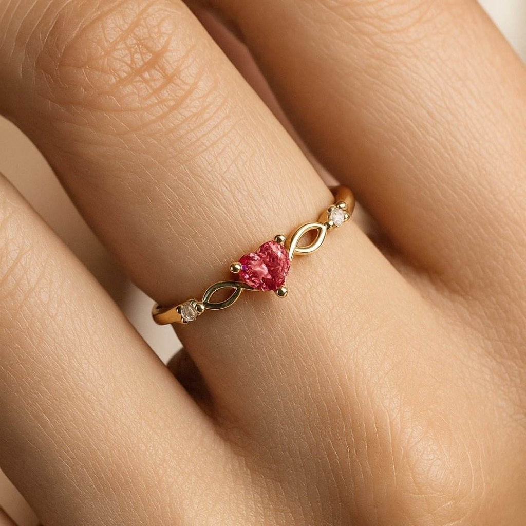 Amalia | Bague cœur avec zircon - Casa Cavari