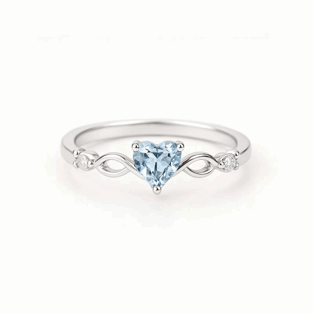 Amalia|Anillo corazón con circonita - CasaCavari