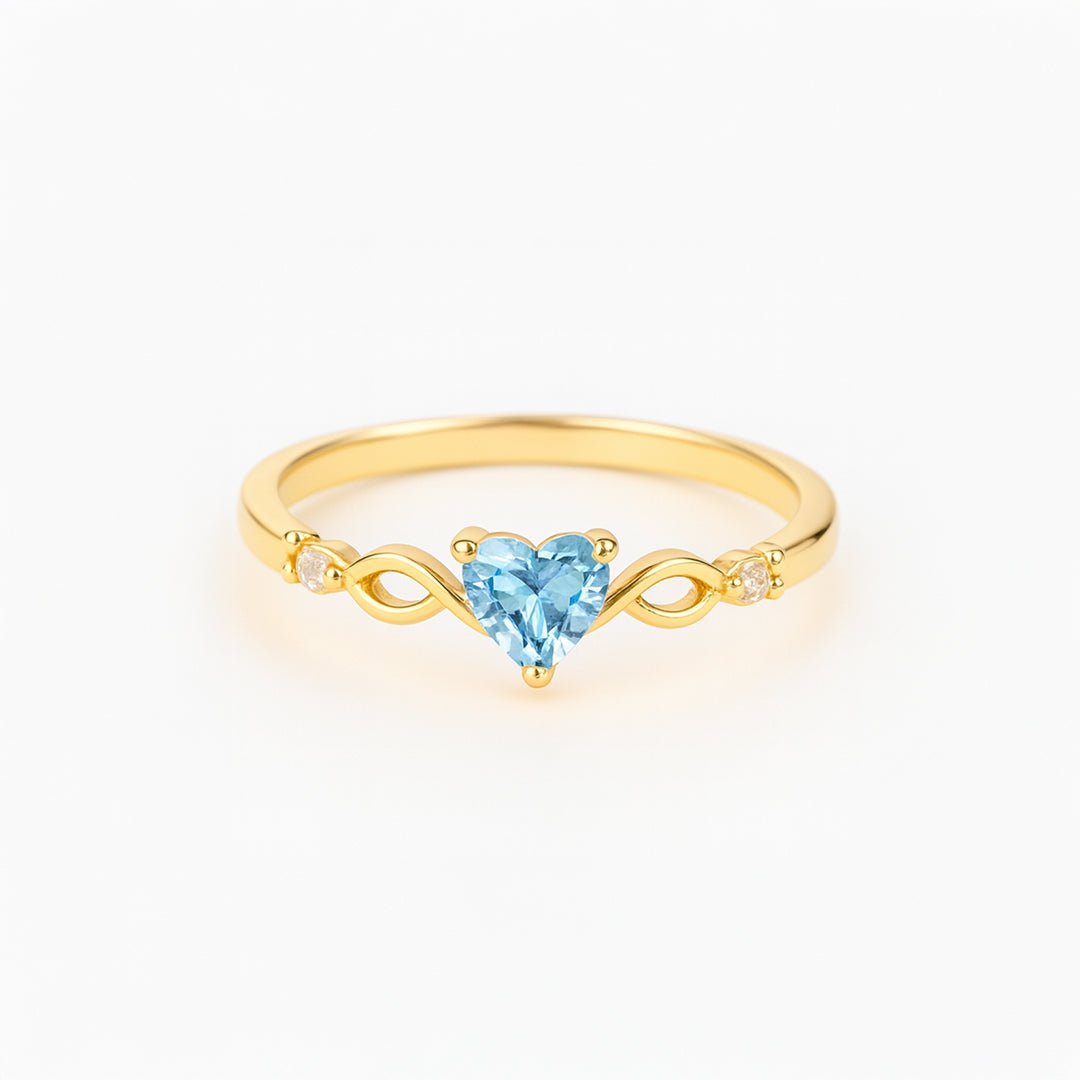 Amalia|Anillo corazón con circonita - CasaCavari