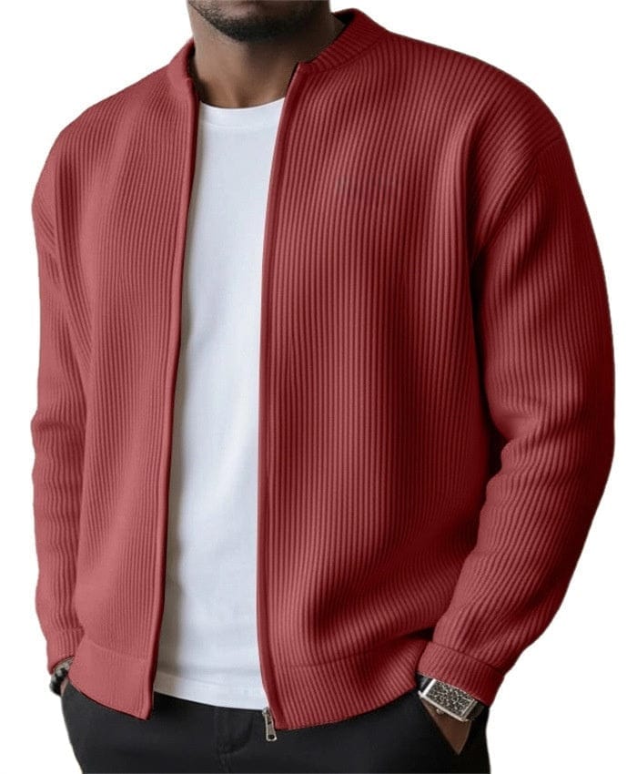 André | Cardigan côtelé zippé - Casa Cavari