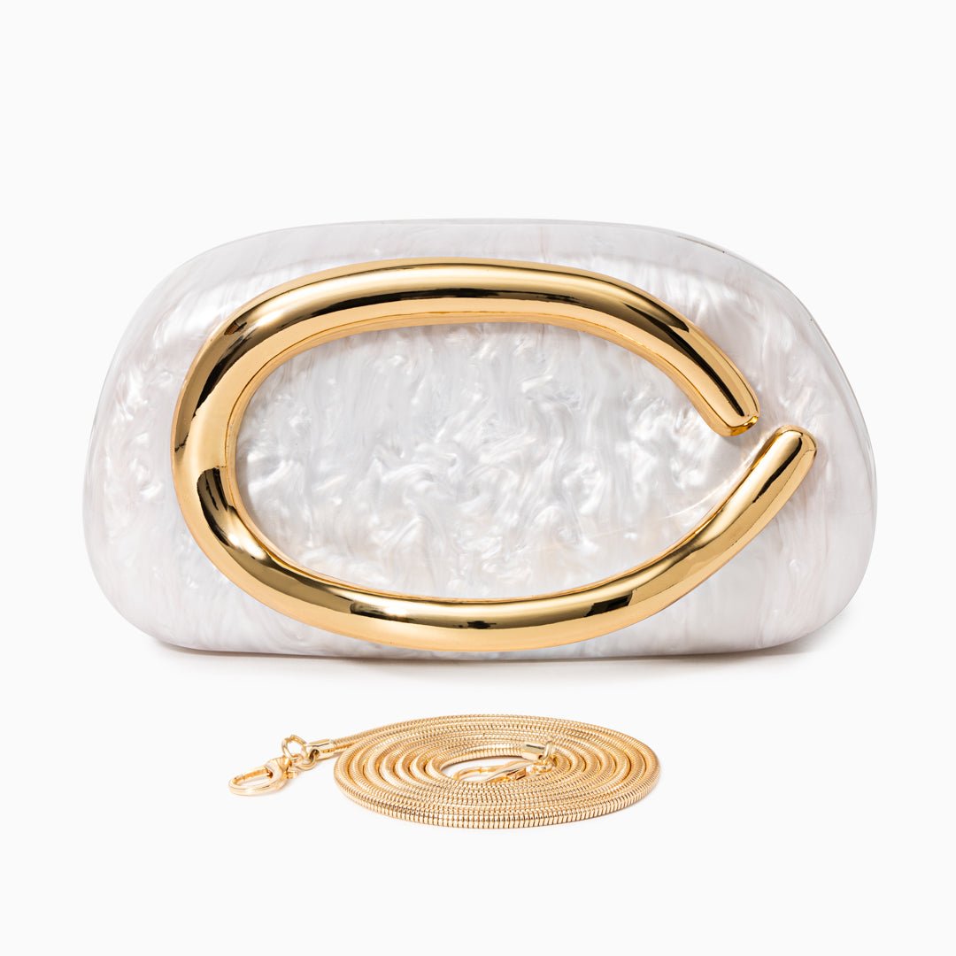 Elena|Bolso estructurado con detalle metálico - CasaCavari