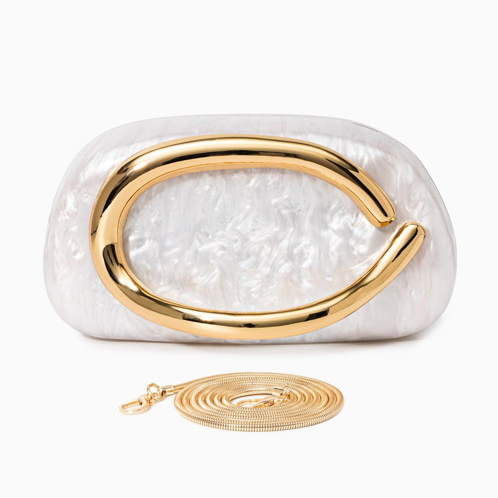 Elena|Bolso estructurado con detalle metálico - CasaCavari