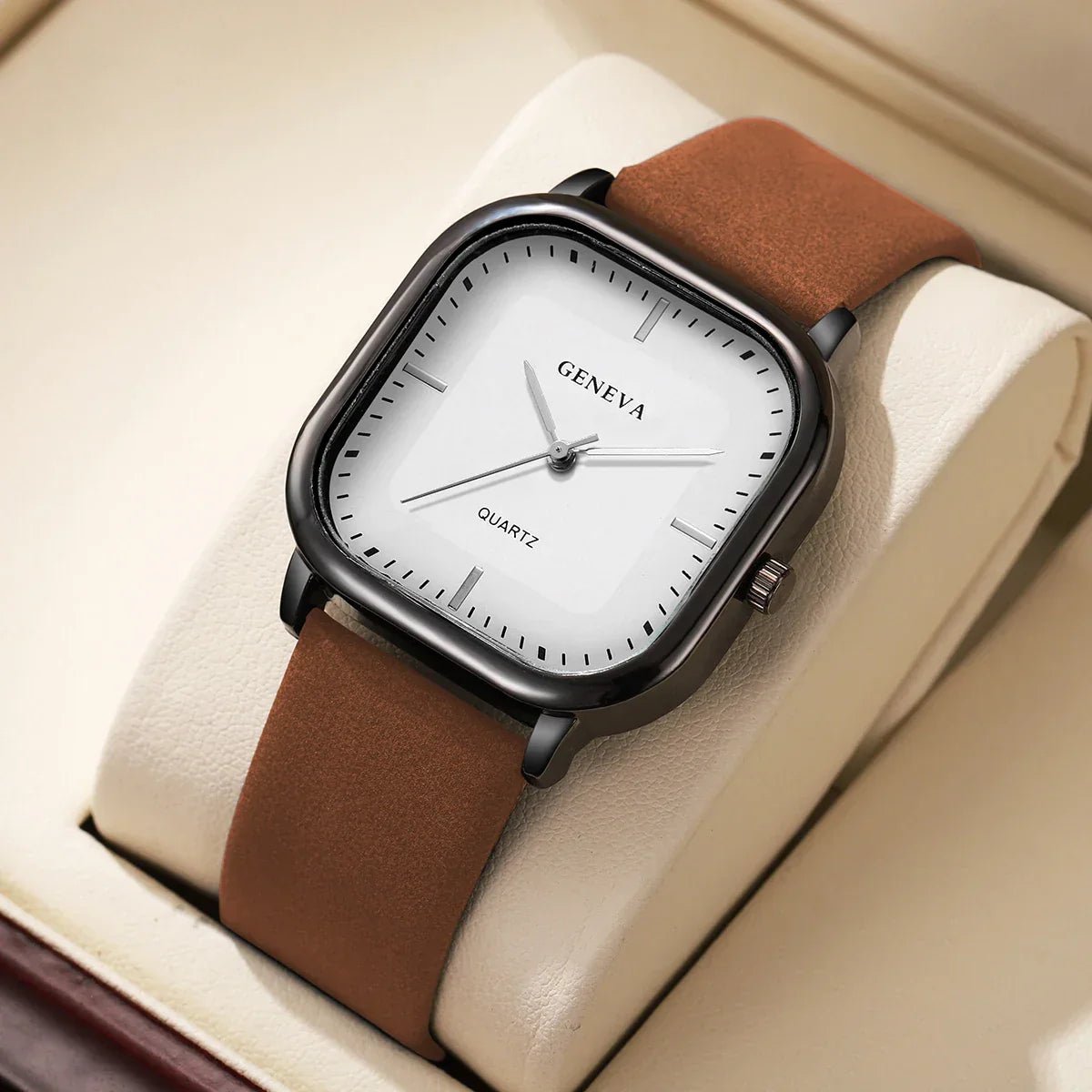Geneva|Reloj de Esfera Cuadrada - CasaCavari