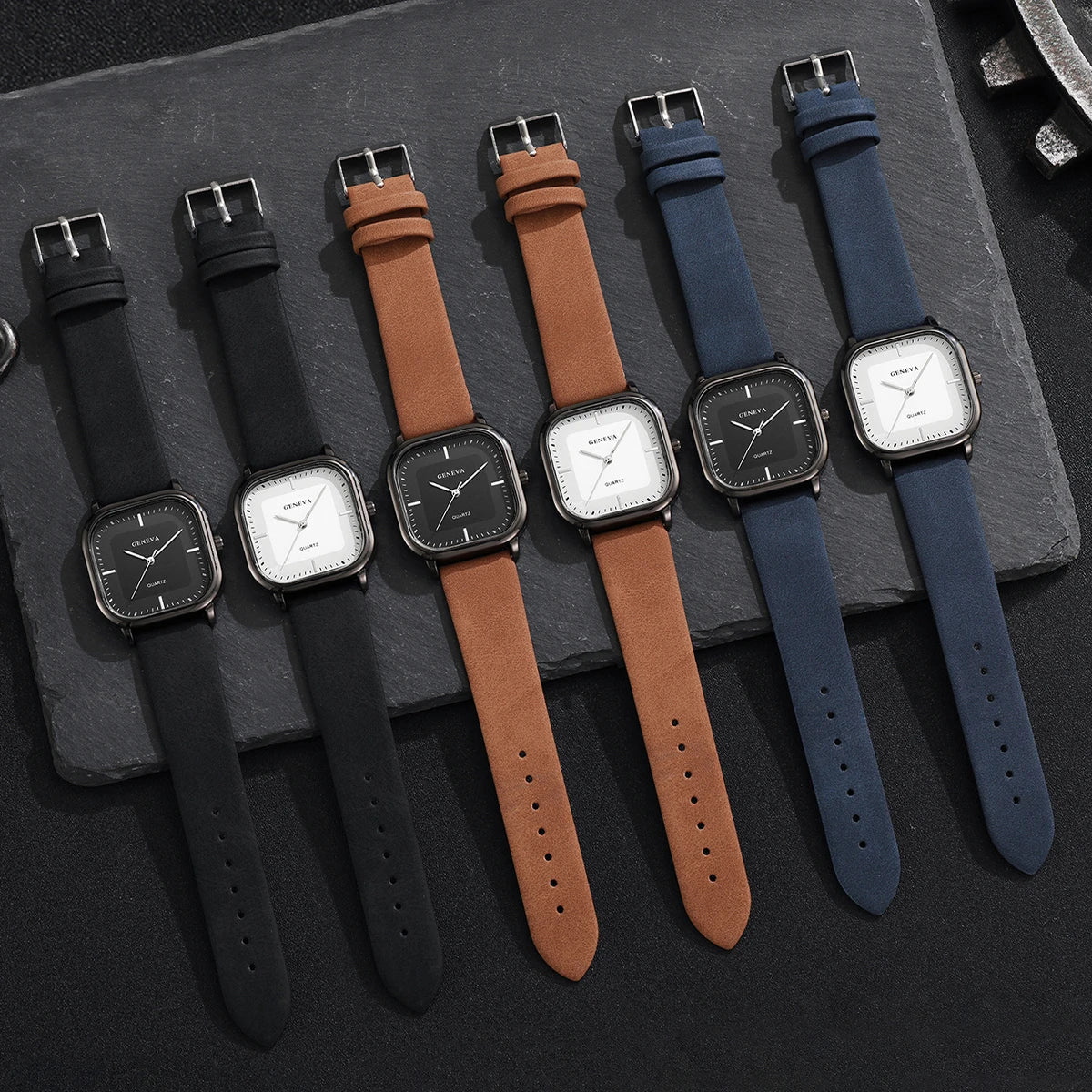Geneva|Reloj de Esfera Cuadrada - CasaCavari
