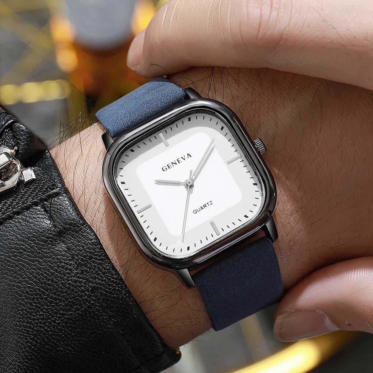 Geneva|Reloj de Esfera Cuadrada - CasaCavari