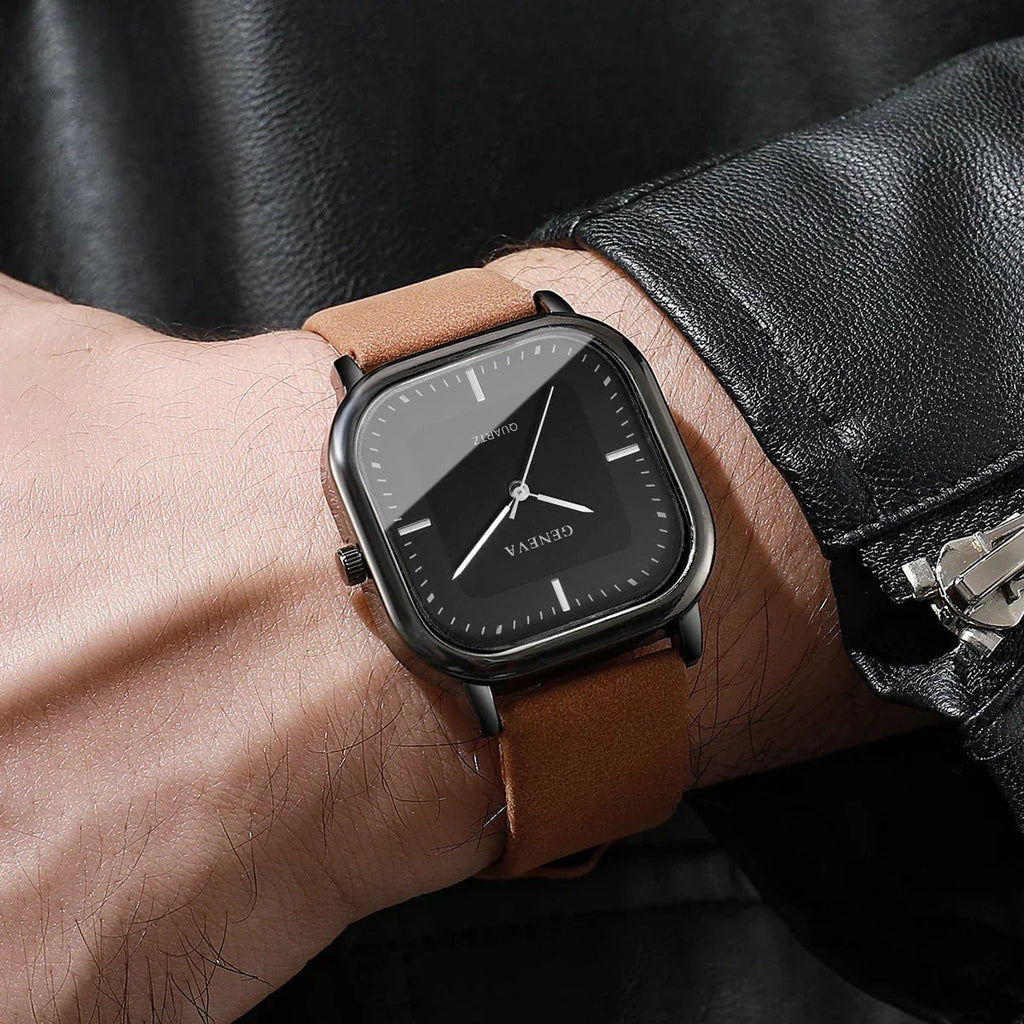 Geneva|Reloj de Esfera Cuadrada - CasaCavari