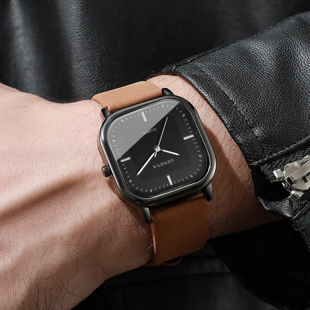 Geneva|Reloj de Esfera Cuadrada - CasaCavari