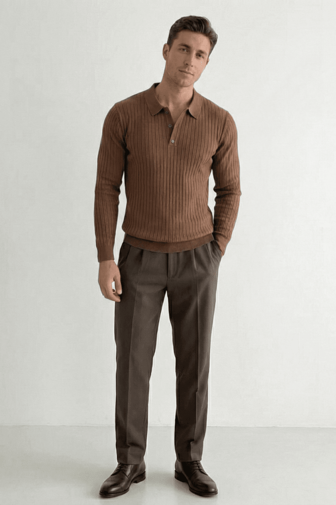 Héctor|Polo de punto acanalado - CasaCavari