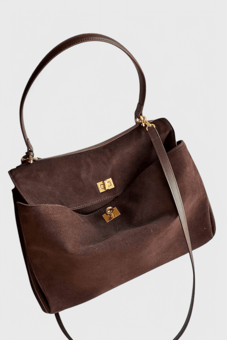 Henna|Bolso de Hombro de Ante - CasaCavari