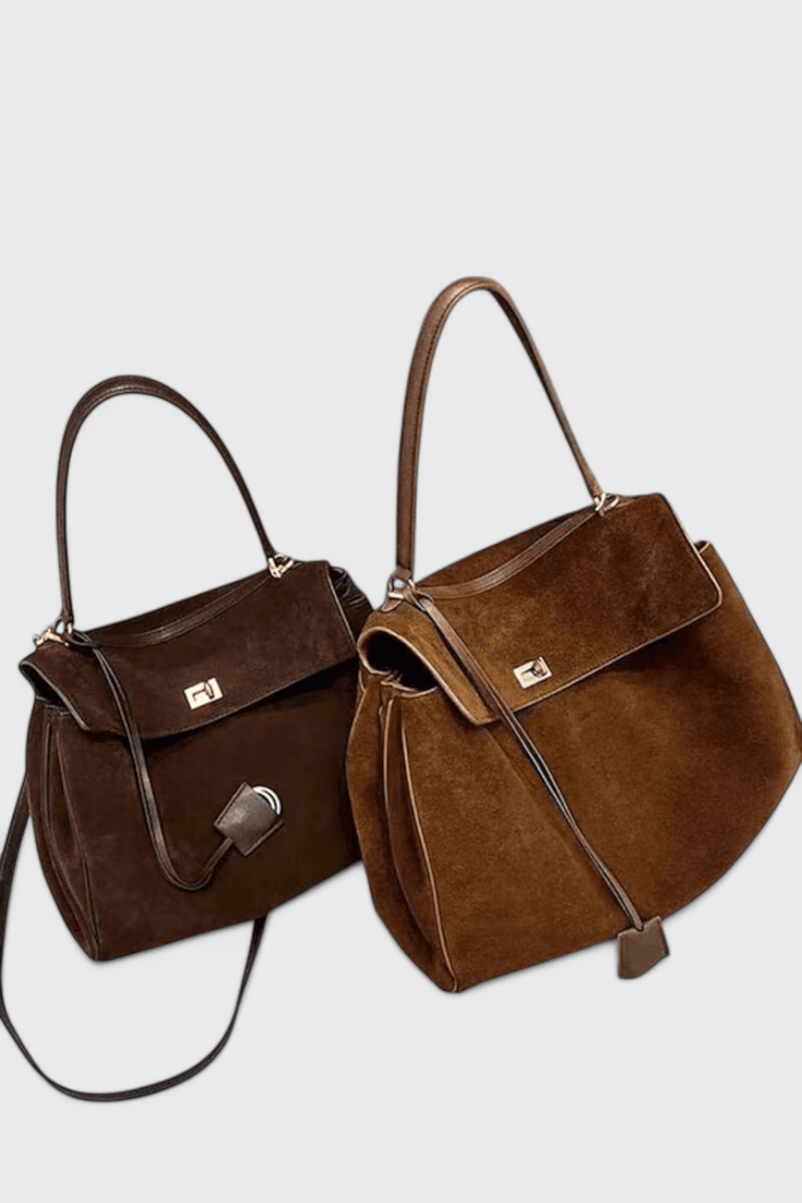 Henna|Bolso de Hombro de Ante - CasaCavari