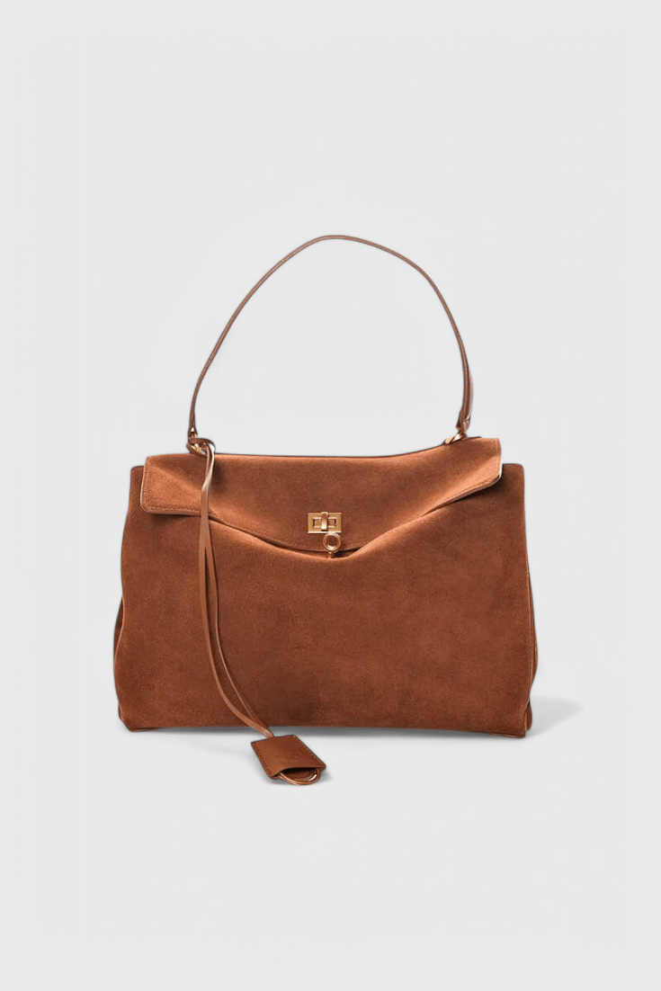 Henna|Bolso de Hombro de Ante - CasaCavari