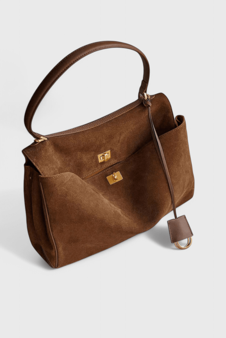 Henna|Bolso de Hombro de Ante - CasaCavari