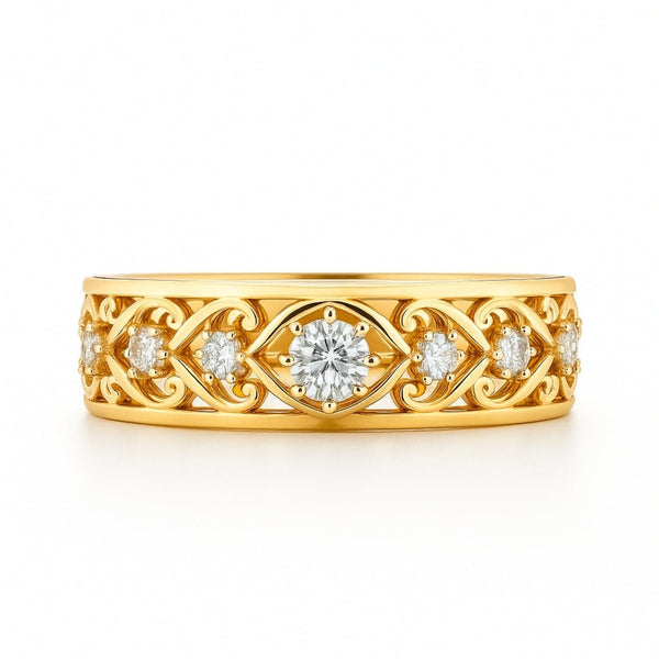Inés|Anillo entrelazado con circonita - CasaCavari