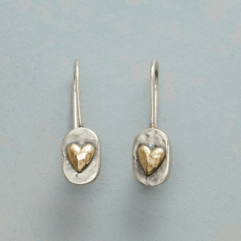 LARA|Pendientes Vintage con Corazón - CasaCavari