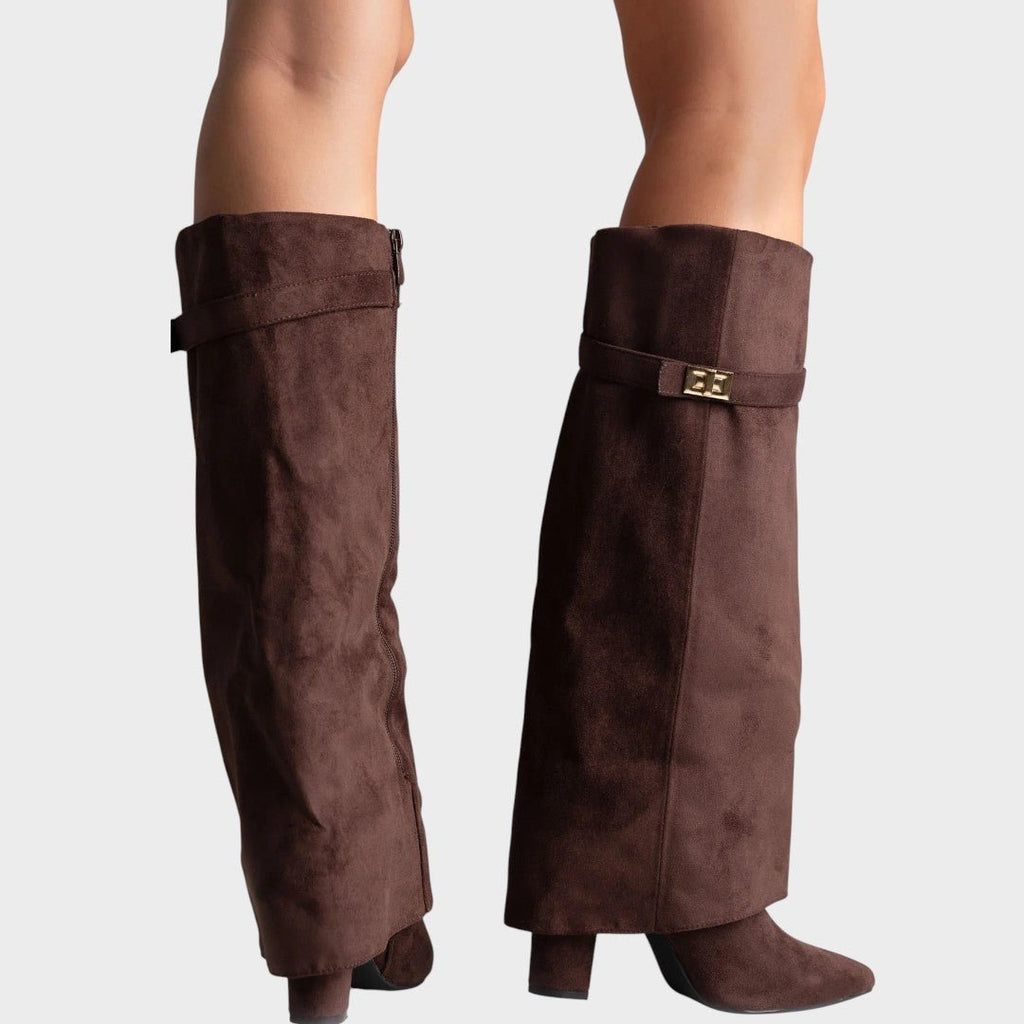 Lucía|Botas de Caña Alta de Ante - CasaCavari