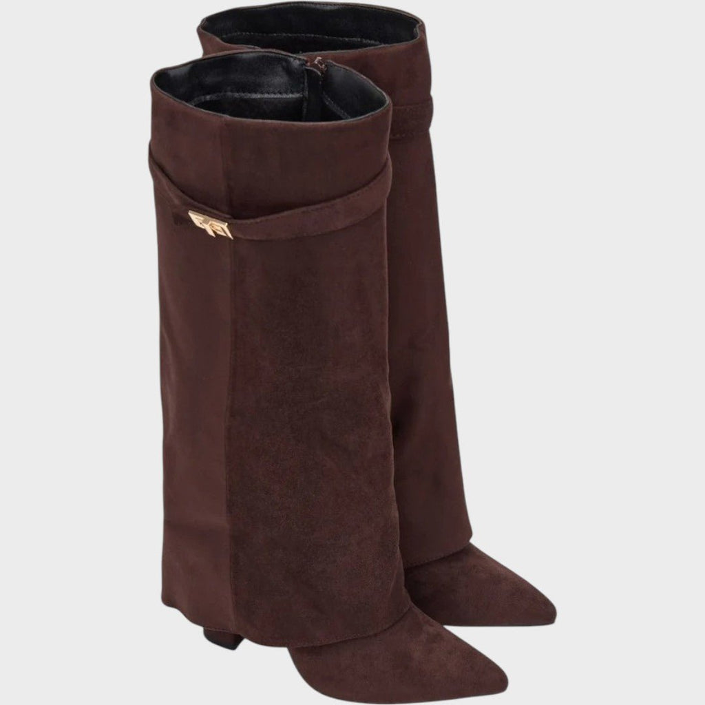 Lucía|Botas de Caña Alta de Ante - CasaCavari