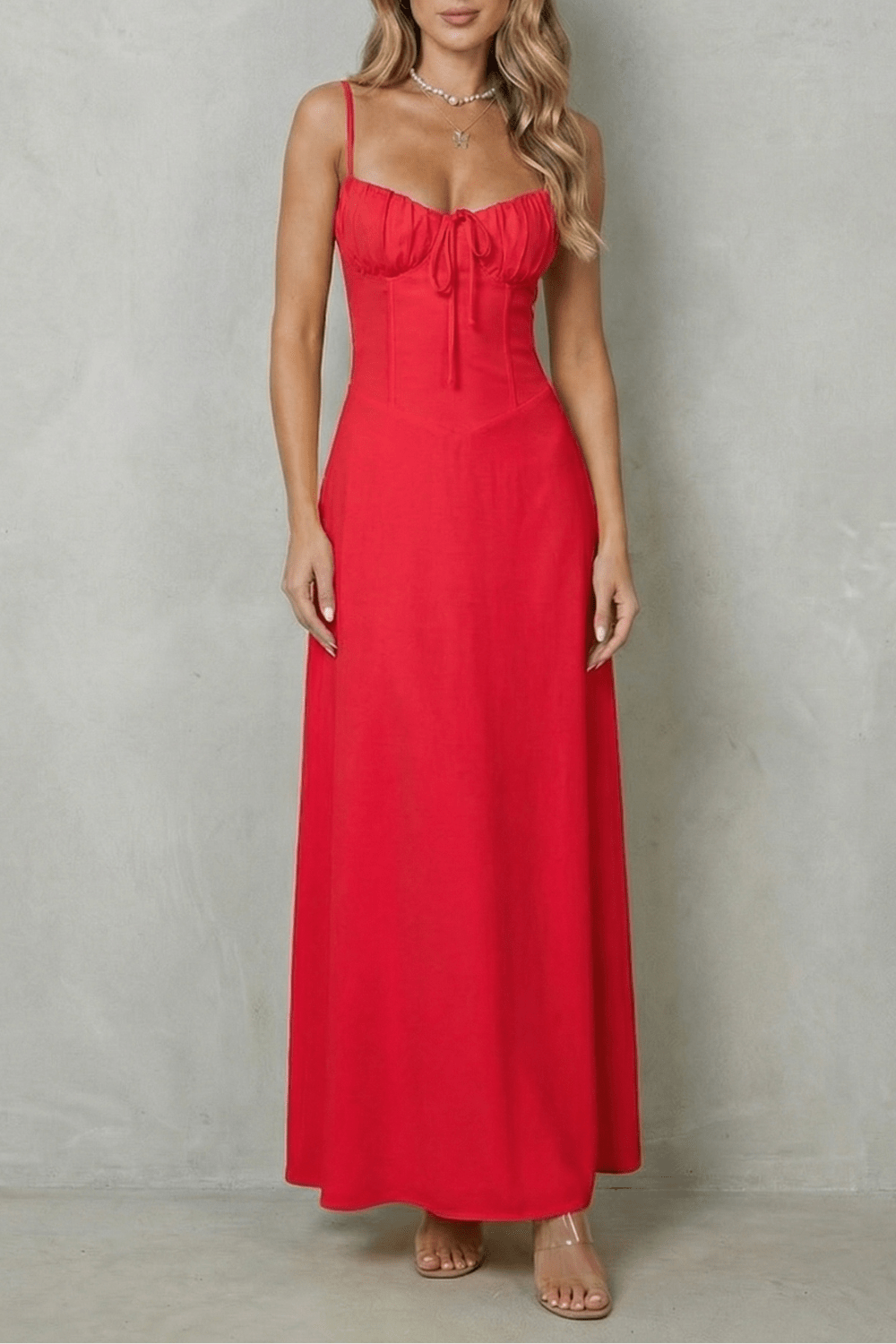 NAEVA|VESTIDO MAXI SIN MANGAS - CasaCavari