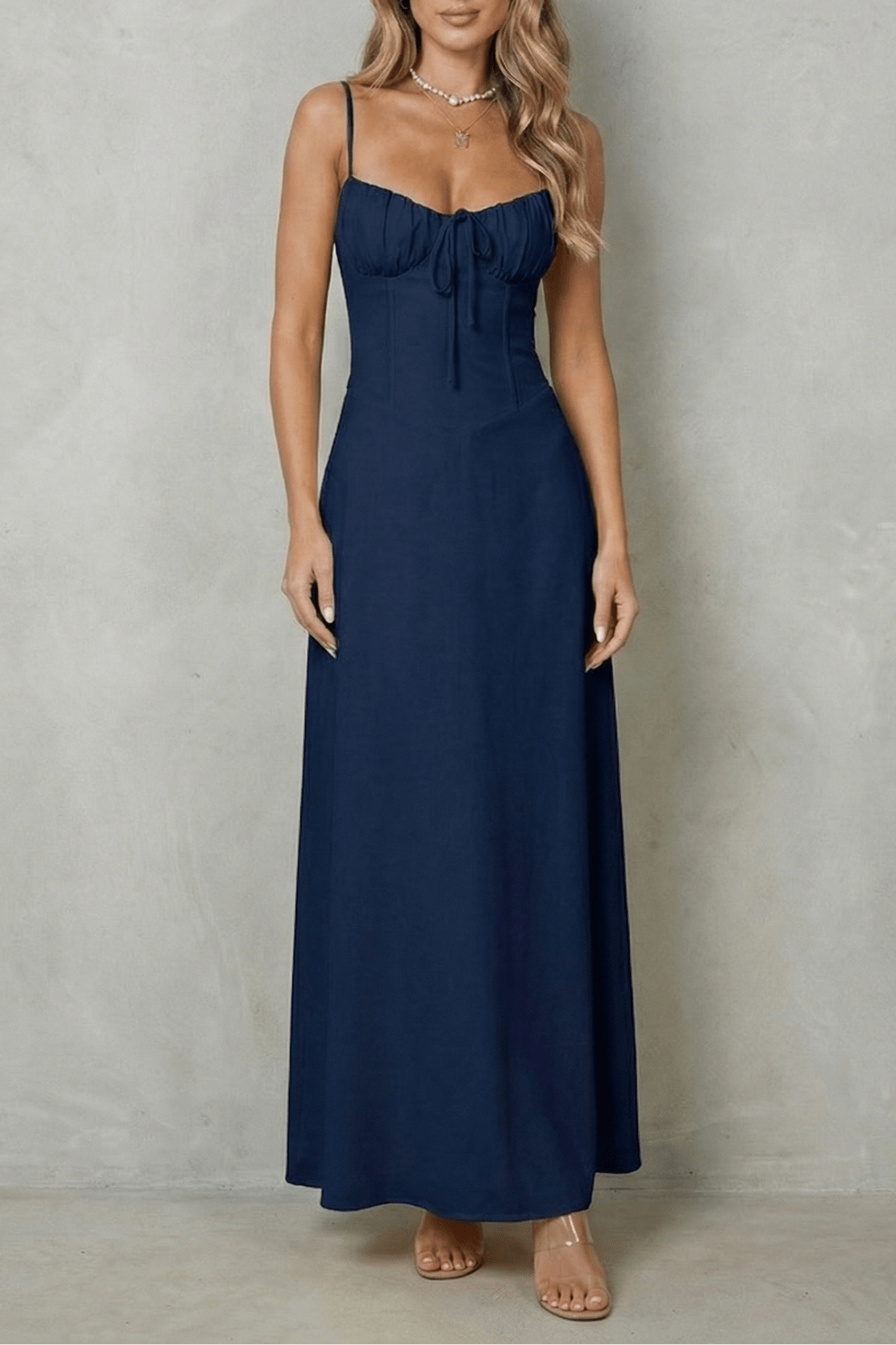 NAEVA|VESTIDO MAXI SIN MANGAS - CasaCavari