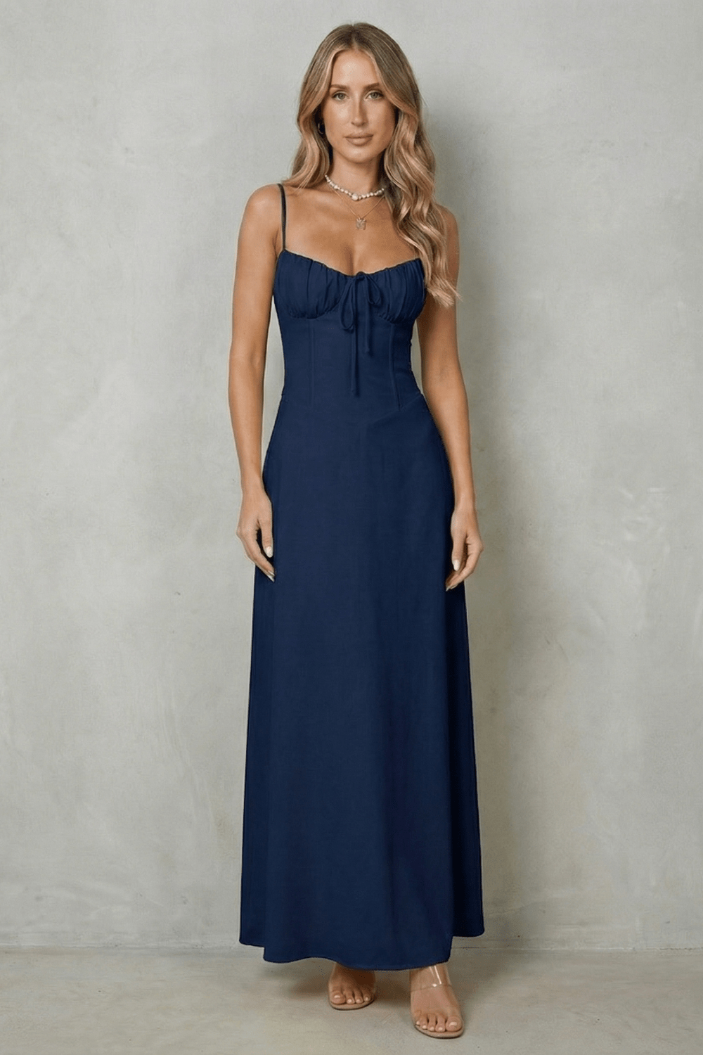 NAEVA|VESTIDO MAXI SIN MANGAS - CasaCavari