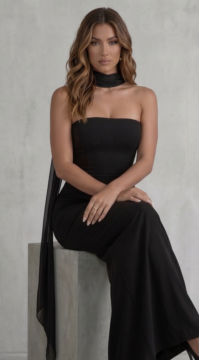NIREL|VESTIDO BLACK - CasaCavari