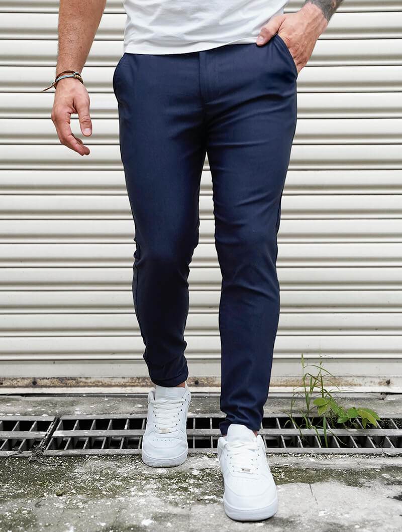 Noa|Stretch Pantalón - Azul - CasaCavari