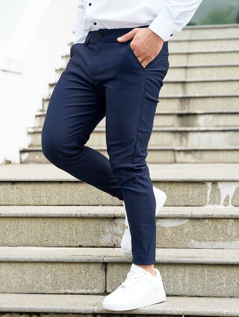 Noa|Stretch Pantalón - Azul - CasaCavari