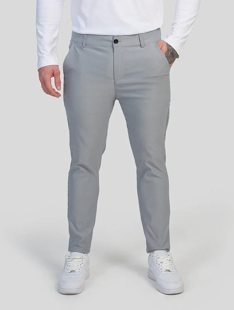 Noa|Stretch Pantalón - Gris claro - CasaCavari