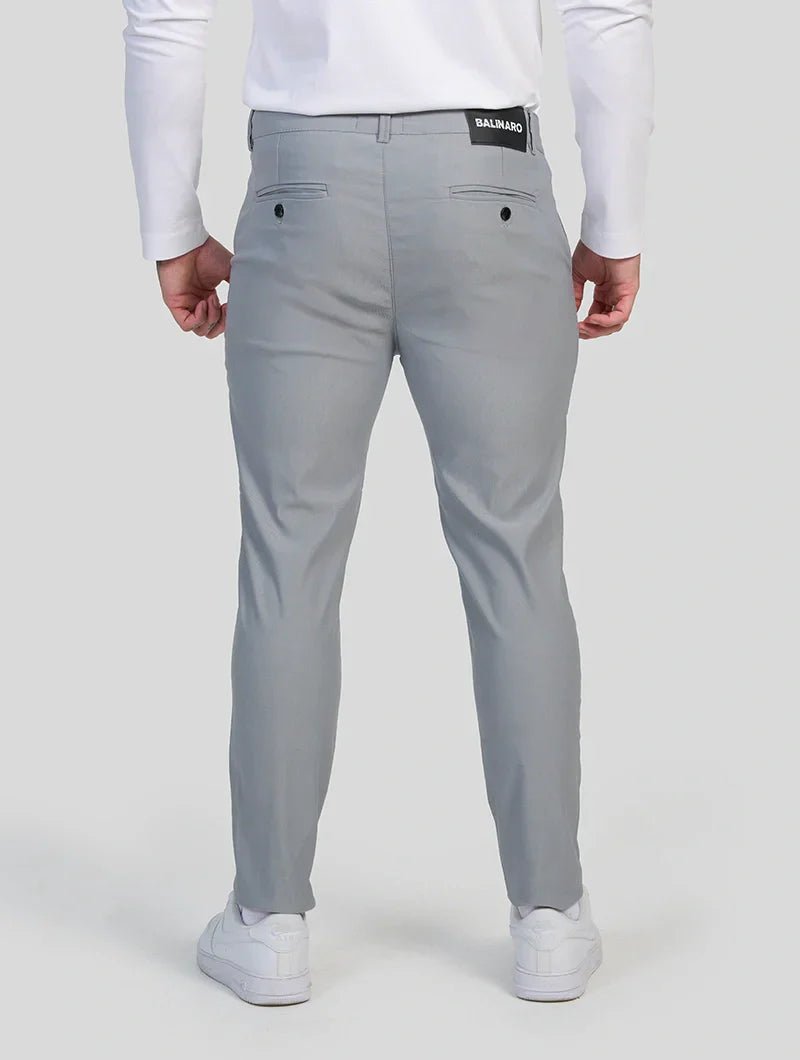 Noa|Stretch Pantalón - Gris claro - CasaCavari