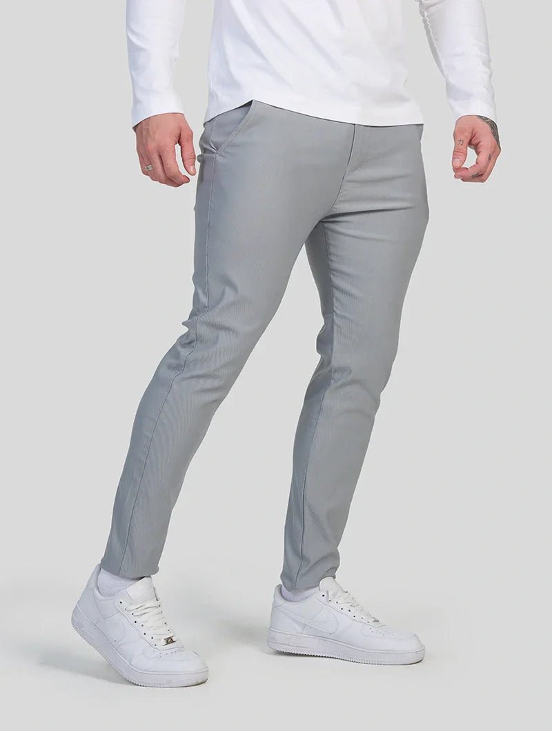 Noa|Stretch Pantalón - Gris claro - CasaCavari
