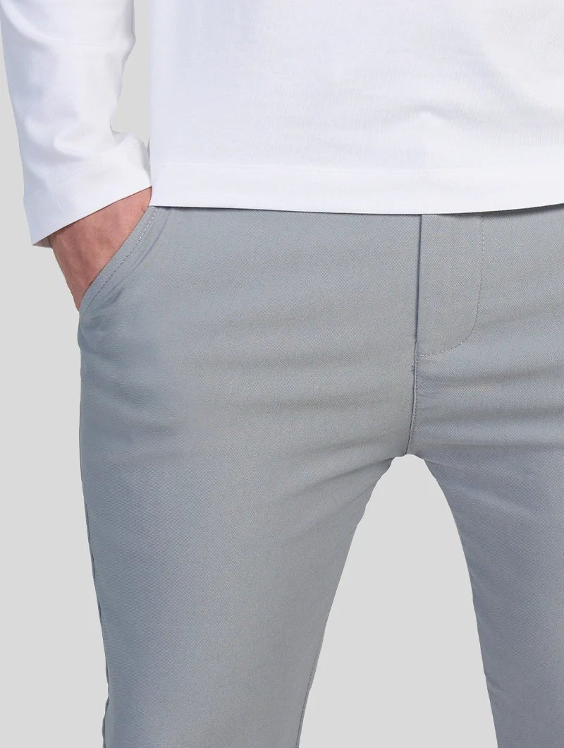 Noa|Stretch Pantalón - Gris claro - CasaCavari