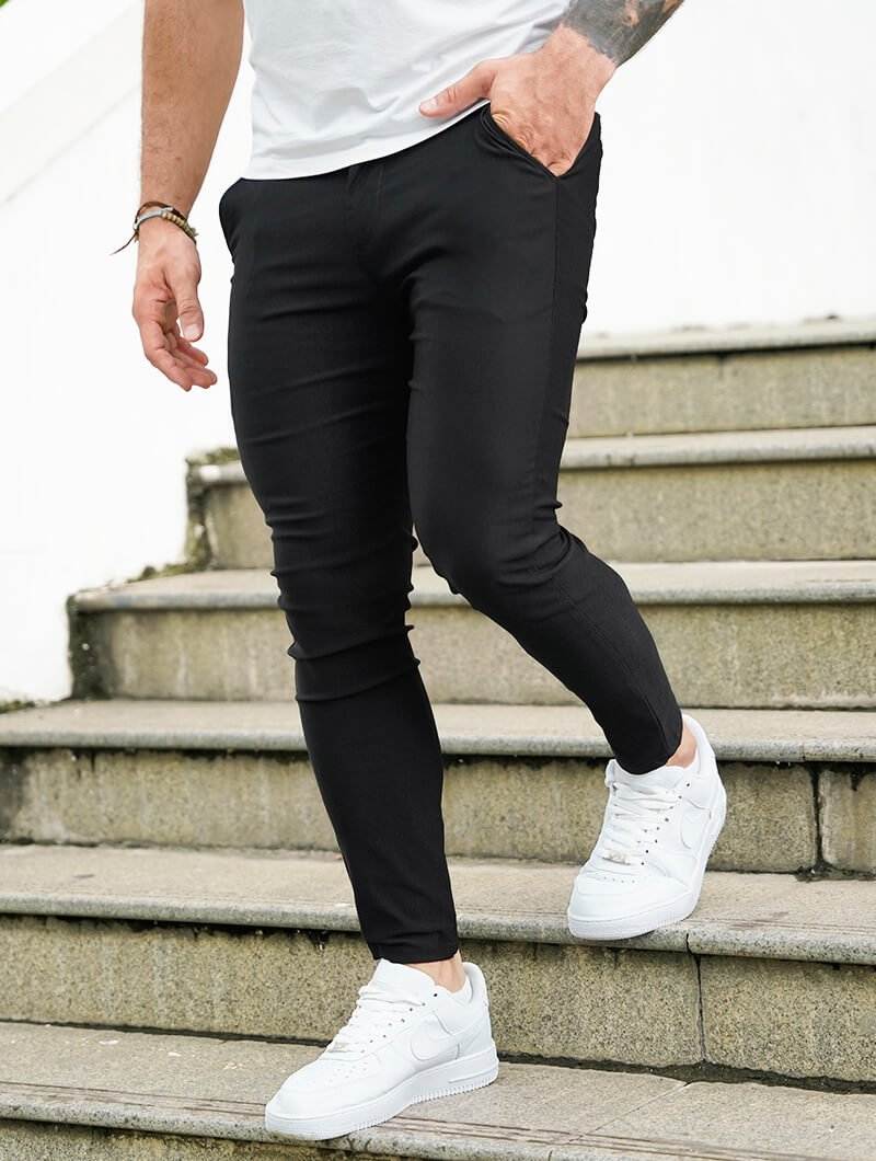 Noa|Stretch Pantalón - Negro - CasaCavari