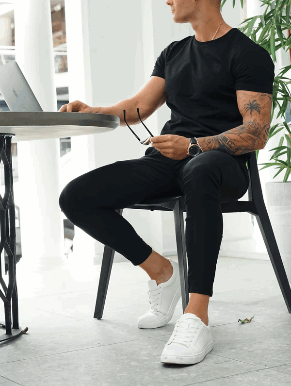 Noa|Stretch Pantalón - Negro - CasaCavari