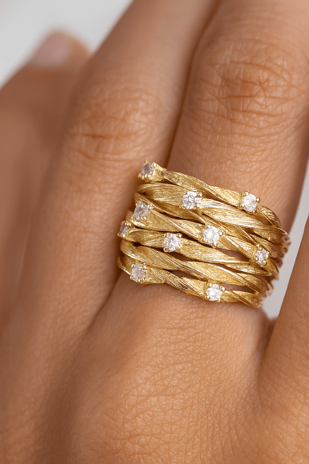 Noelia|Anillo dorado vintage - CasaCavari