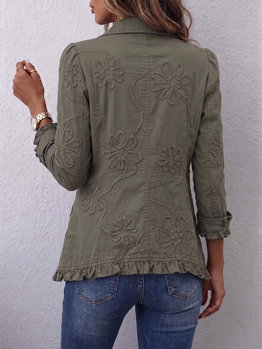 Assunta | Veste brodée à volants - Casa Cavari