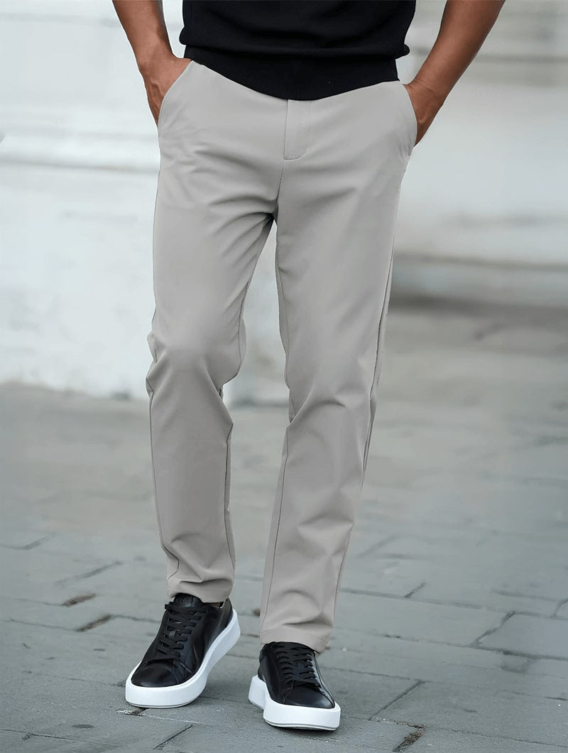 Rocio|Pantalones Rectos - Gris - CasaCavari