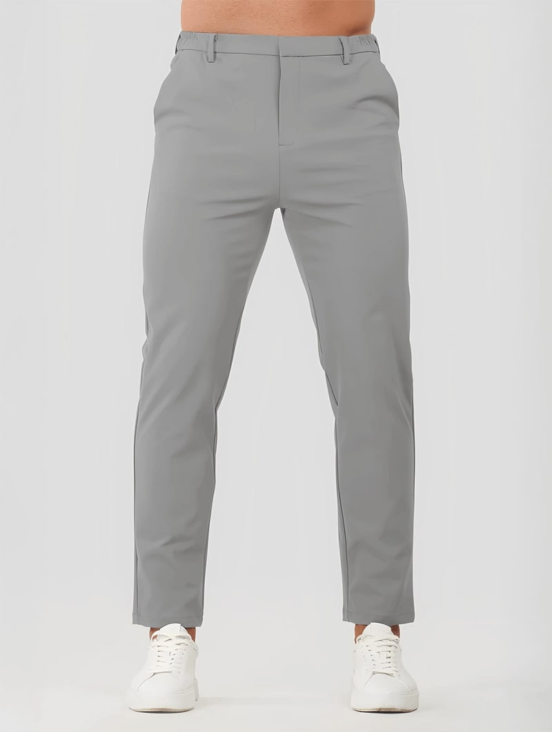 Rocio|Pantalones Rectos - Gris - CasaCavari